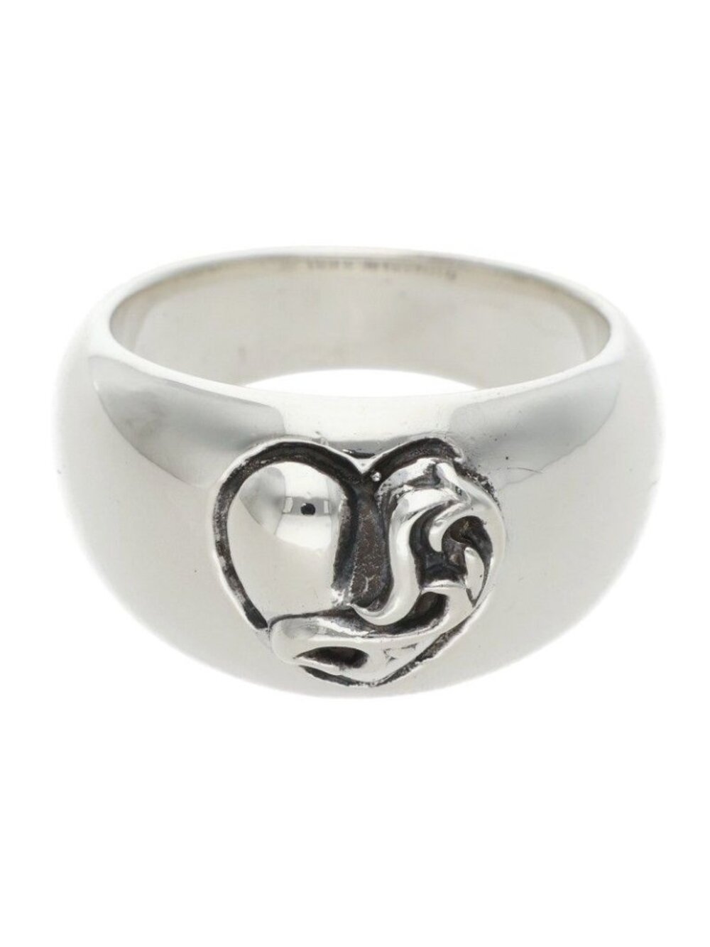 Chrome Heart in Band Silver Ring